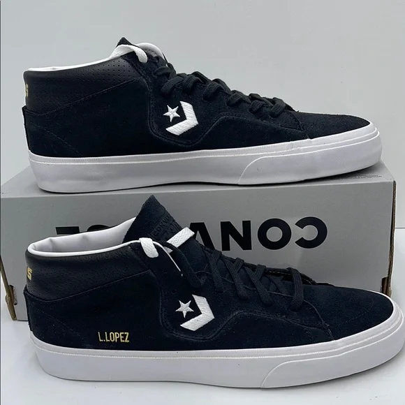 Converse Black High-Top Men's Shoes 171331C
LOUIE LOPEZ PRO MID BLACK/BLACK/WHIT - Picture 1 of 16